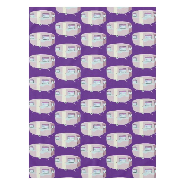 rosa Karawane Tischdecke (Vorderseite)