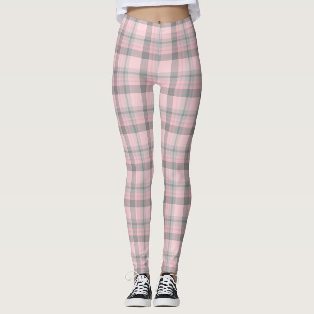Rosa, Karierte Leggings (Vorderseite)