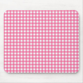 Rosa kariertes Mousepad