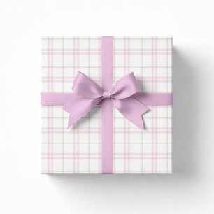Rosa kariertes Preppy-Baby-Shower-Geschenkpapier Geschenkpapier