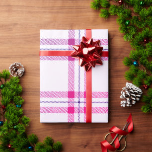 Rosa Karo einfache moderne Weihnachtsverpackung Pa Geschenkpapier