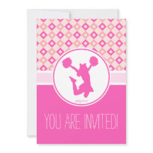 Rosa Karo-Karo-Party Einladung