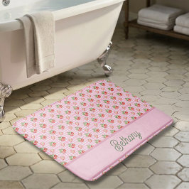 Rosa Karo-Karo-Schinken-Gingham-Muster Badematte