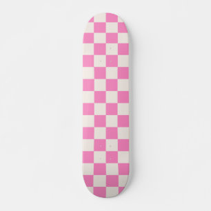 Rosa Karo, Prüfplatine-Muster, geprüft Skateboard