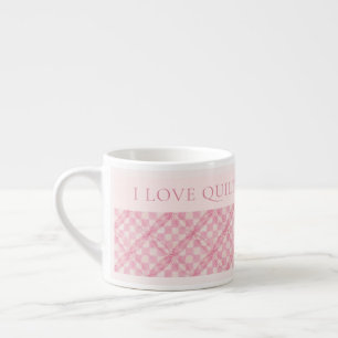 ROSA KARO QUILT Espresso Tasse + Text / Erröten