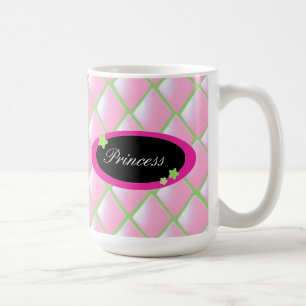 Rosa Karo-Steppdecke - Prinzessin Kaffeetasse