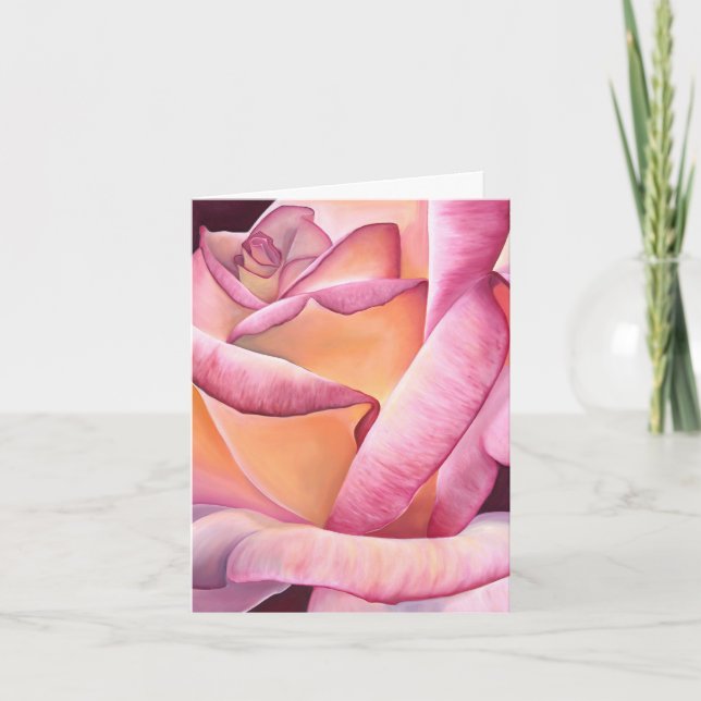 Rosa Karte (Vorderseite)