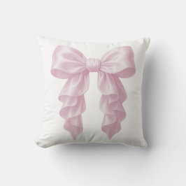 Rosa Kaskade Ruffle Bow Elegante Girly Kissen