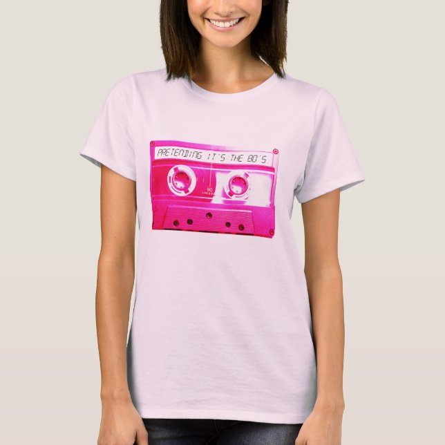 Rosa Kassette. T-Shirt (Vorderseite)