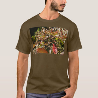 Rosa Kastanienfeder-Blätter Blume Blüte T-Shirt