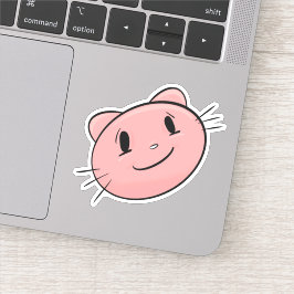 Rosa Katze Aufkleber