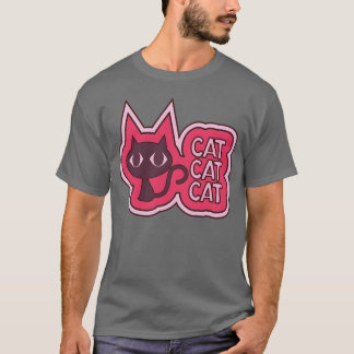 Rosa Katze Big Eyes Katze Kawaii Katze Vintag T-Shirt