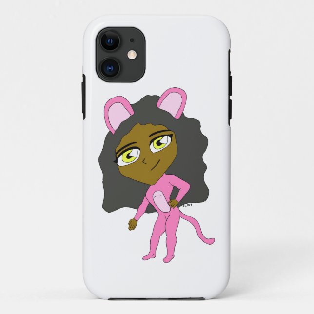 Rosa Katze Case-Mate iPhone Hülle (Rückseite)