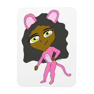 Rosa Katze Magnet