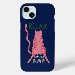 Rosa Katze Relax Nichts ist unter Kontrolle Case-Mate iPhone Hülle