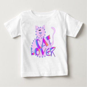 Rosa Katzen-Liebhaber-T-Shirts und Geschenke Baby T-shirt
