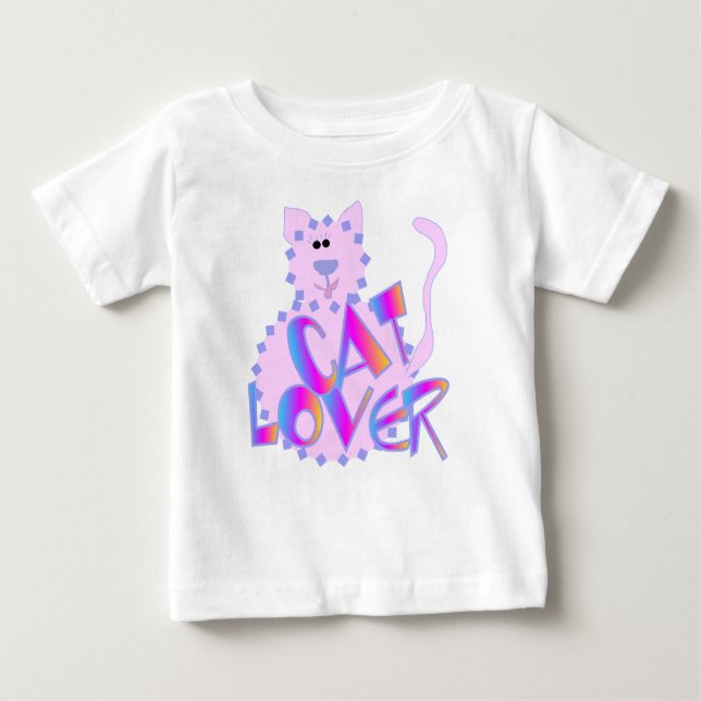 Rosa Katzen-Liebhaber-T-Shirts und Geschenke Baby T-shirt (Vorderseite)
