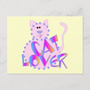 Rosa Katzen-Liebhaber-T-Shirts und Geschenke Postkarte