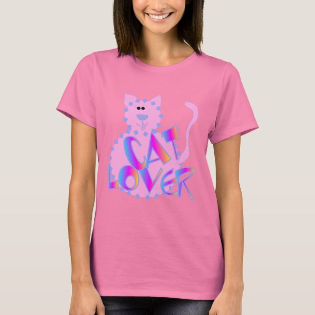 Rosa Katzen-Liebhaber-T-Shirts und Geschenke T-Shirt (Vorderseite)
