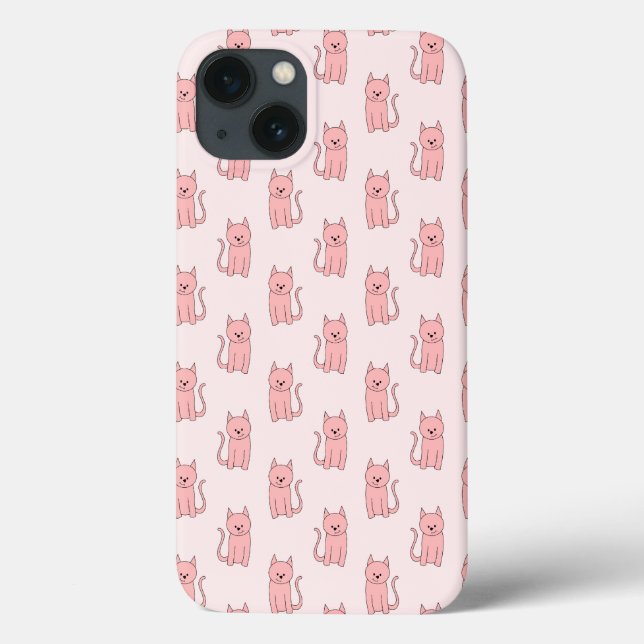Rosa Katzen. Muster Case-Mate iPhone Hülle (Rückseite)