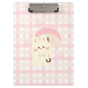 Rosa Kawai-Kaninchen-Zwischenwand Klemmbrett