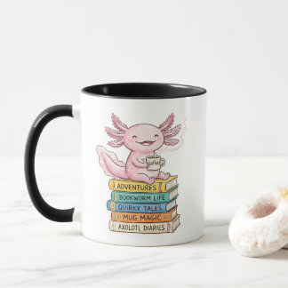 Rosa Kawaii Axolotl-Tasse - Süßes Geschenk für Mäd Tasse