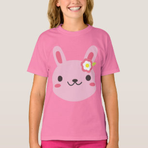 Rosa Kawaii Häschen T-Shirt
