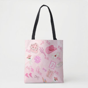 Rosa Kawaii Mädchen-Tasche.