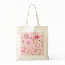 Rosa Kawaii Mädchen-Tasche.