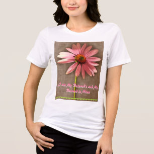 Rosa Kegelblume - Ich bin meines Geliebten und mei Tri-Blend Shirt