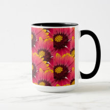 Rosa Kegelblumen-Blumen-Kaffeetasse
