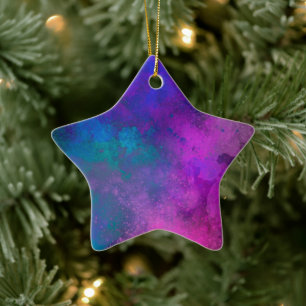 Rosa Keramik, grün und blau Keramik Ornament