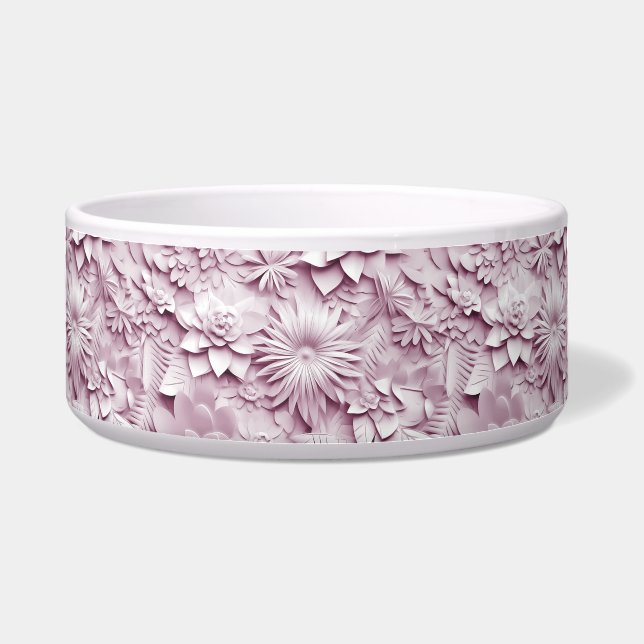 Rosa Keramik Pet Bowl Napf (Vorderseite)