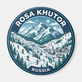 Rosa Khutor Alpin Resort Russland Magnet