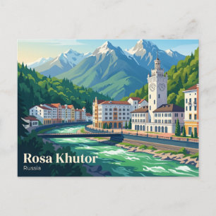 Rosa Khutor Alpin Resort Russland Postkarte