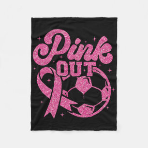 Rosa Kick Für Eine Heilung Fußball Brustkrebs Rosa Fleecedecke