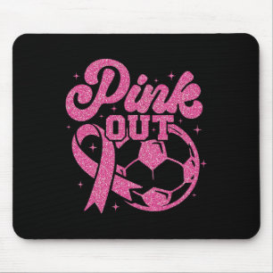 Rosa Kick für eine Heilung Fußball Brustkrebs Rosa Mousepad