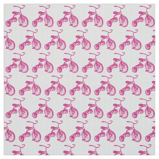 Rosa Kid-Tricycle Stoff (Muster)