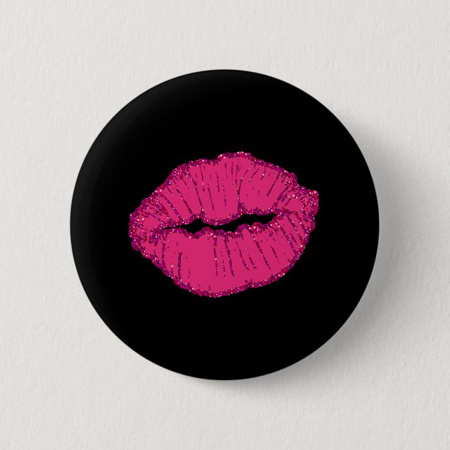 Rosa Kiefernlips Button (Vorderseite)
