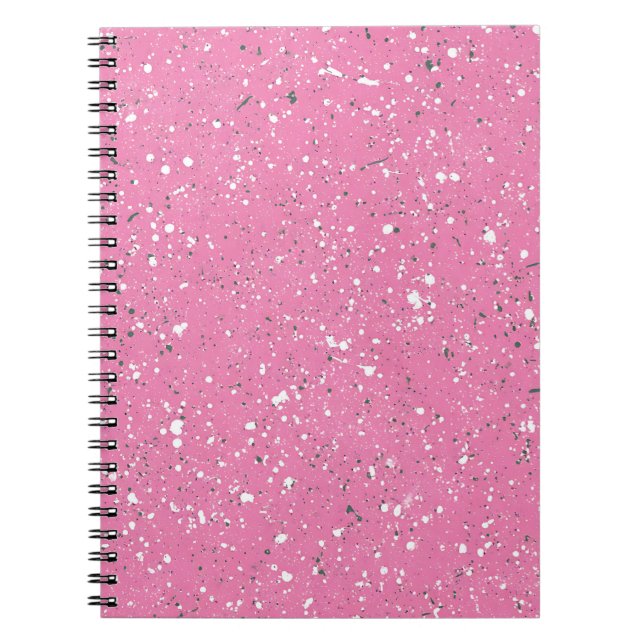 Rosa Kiesel-Marmor-Notizbuch Notizblock (Vorderseite)