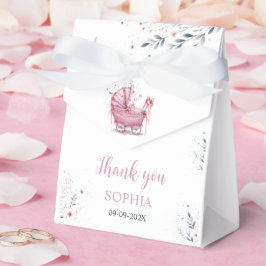 Rosa Kinderwagen Geschenkschachtel