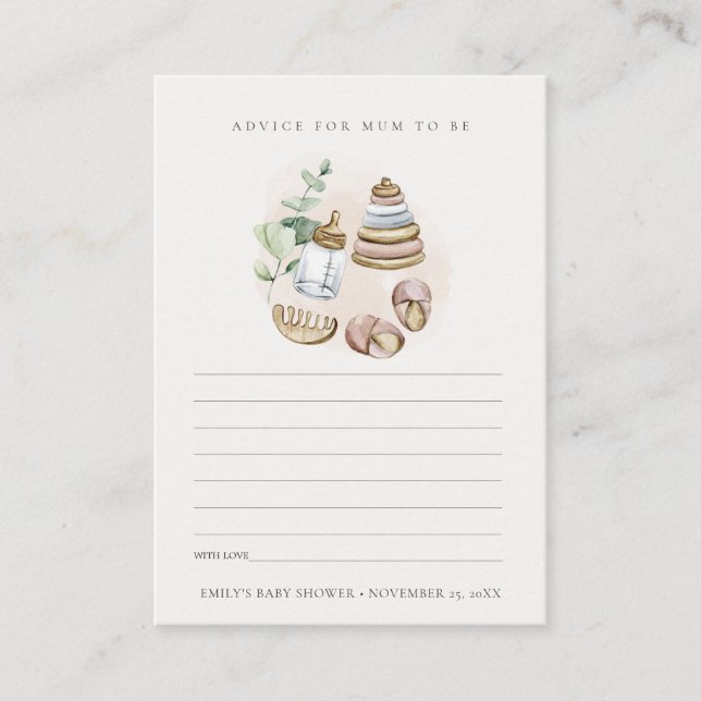 Rosa Kinderzimmer Grundlegende Beratung für Mum Ba Begleitkarte (Vorderseite)