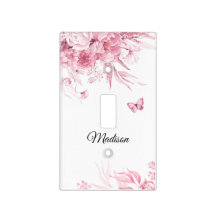 Rosa Kinderzimmer Wasserfarben Blumentropfen