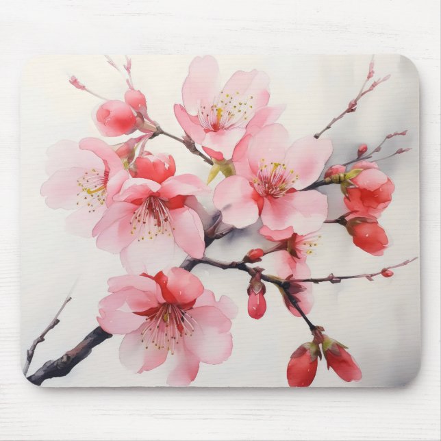 Rosa Kirchenbrause Mousepad (Vorne)