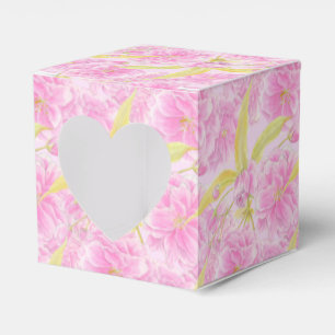 Rosa Kirschblüte Aquarellkunst gemustert Geschenkschachtel