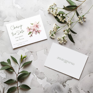 Rosa Kirschblüte Blume ändern das Datum Save The Date