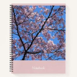 Rosa Kirschblüten 8.5"x11" Notebook Notizbuch