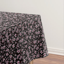 Rosa Kirschblüten auf Schwarz Tischdecke