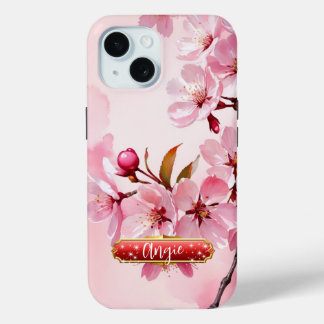 Rosa Kirschblüten Fuchsia iPhone / iPad Gehäuse Case-Mate iPhone Hülle