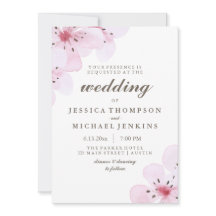 Rosa Kirschblüten Hochzeitsfeier